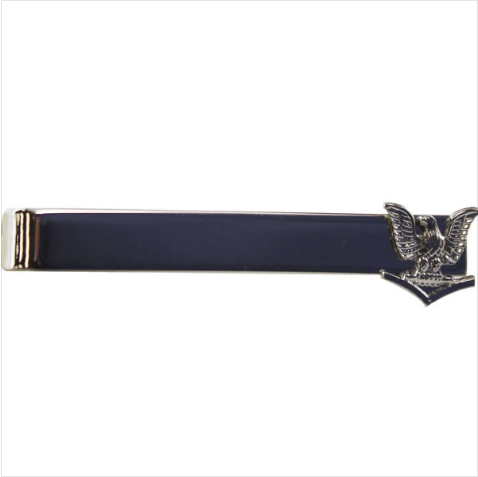 Genuine U.S. NAVY TIE CLASP: E4 PETTY OFFICER THIRD CLASS