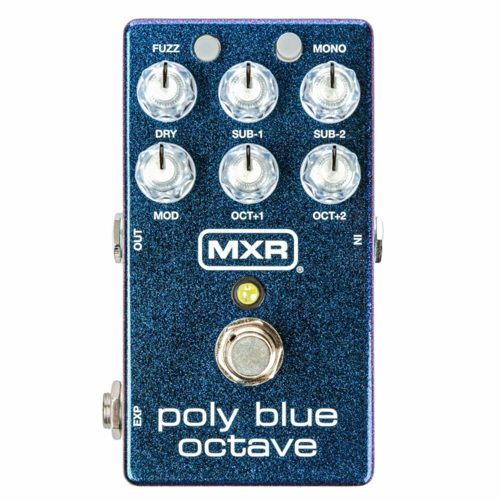 MXR M306 Poly Blue Octave Effects Pedal with Fuzz and Modulation