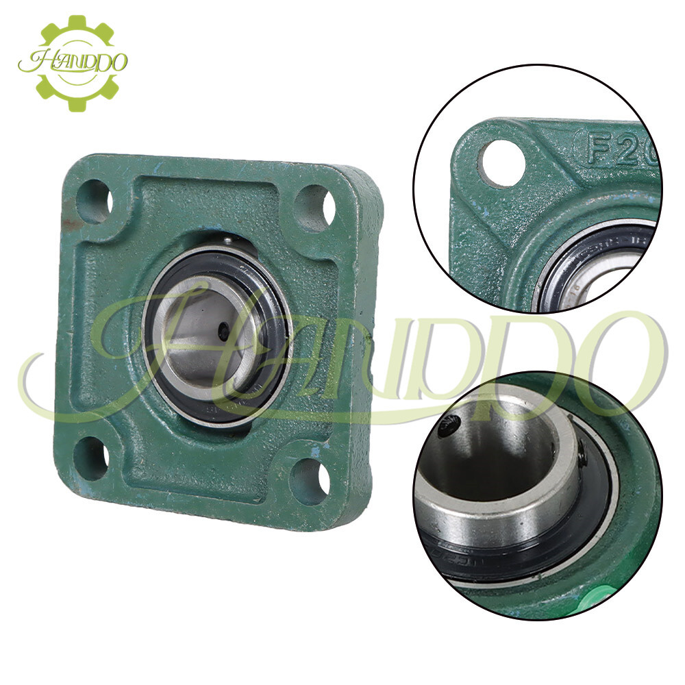 UCF205-16 Solid Base Pillow Block Flange Mounted Bearing 1" Bore 4 Bolt 4 Pack