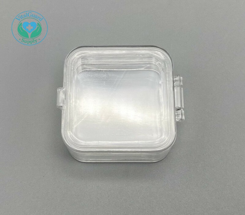 10PCS Hinged Display Box Membrane Jewelry Chip Shockproof Denture Storage Case
