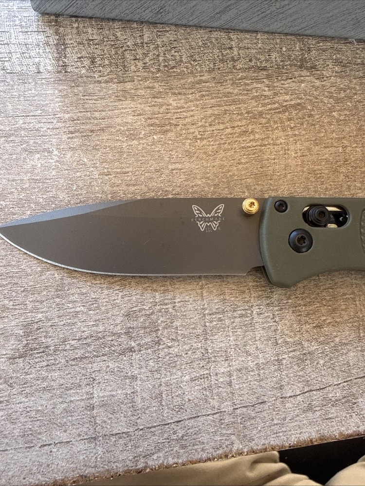 Bugout 535 Olive Green Handle CPM-S30V Blade Authenticity Unverified