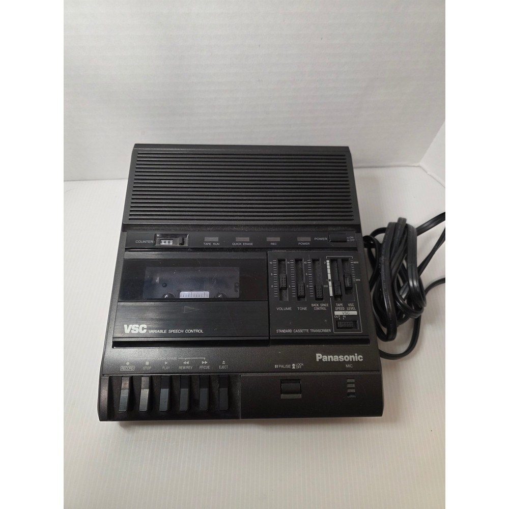 Panasonic RR-830 Cassette Transcriber Dictation Machine VSC Variable Speech