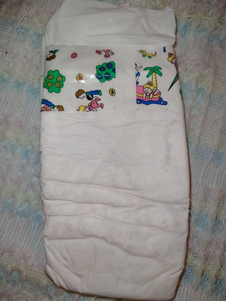 Vintage Plastic Back Diaper *1*Diaper Medium