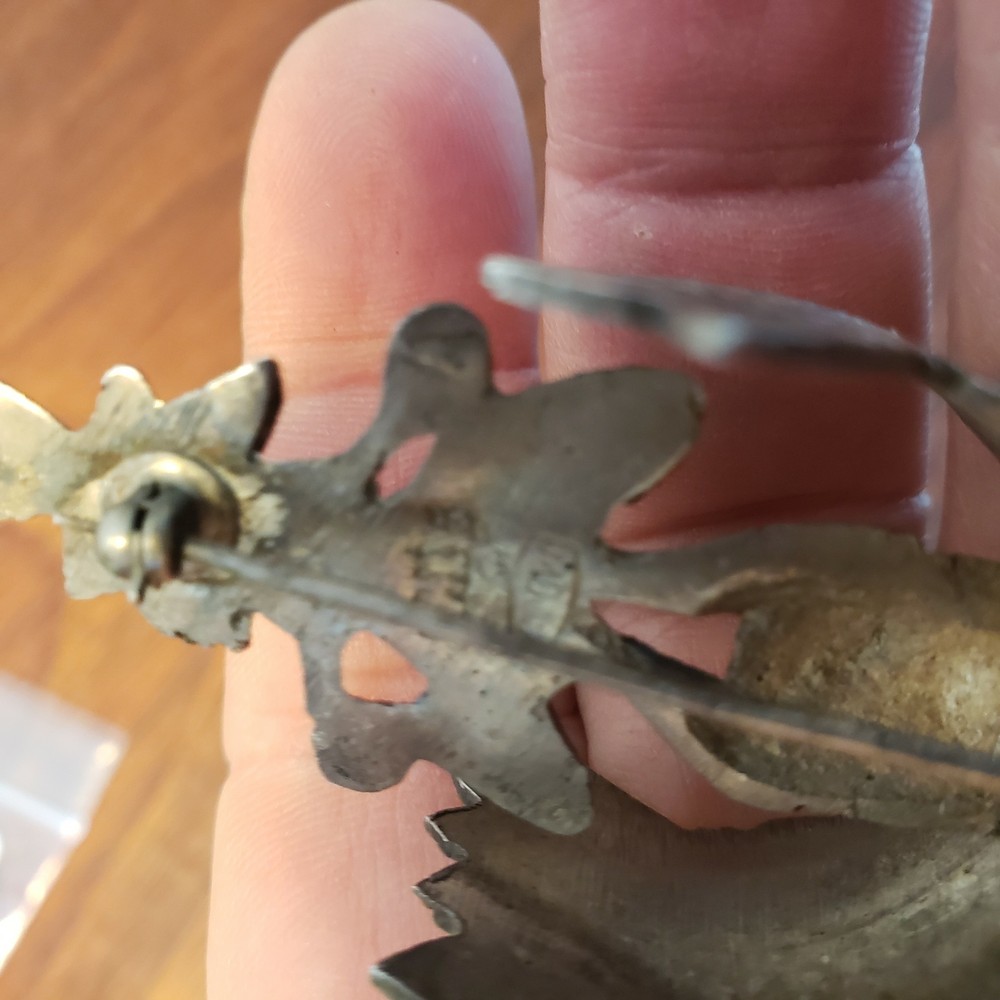 Nice antique / vintage Peruvian broche, silver?