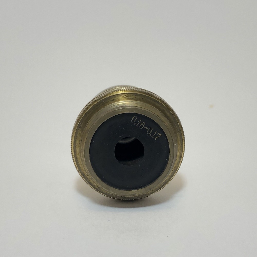 Vintage R. Winkel Gottingen Brass Objective Lens For Microscope