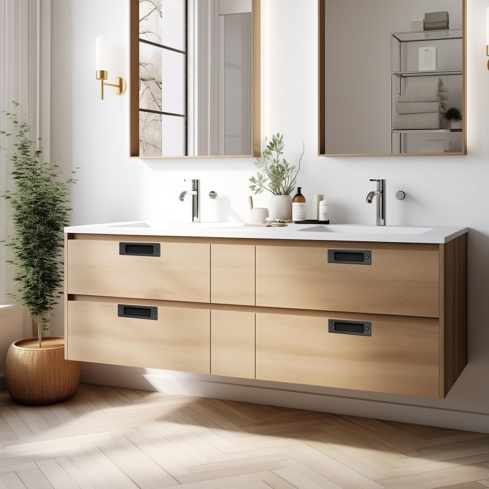 6" Sliding Barn Door HandleFinger Flush Pulls for Closet Pocket Cabinets and ...