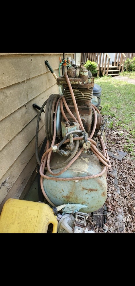 Used air compressor Industrial style 220 volt