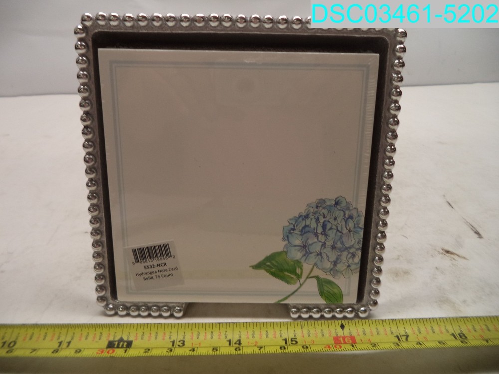 5532-NCR Hydrangea Beaded Note Pad Set 808813195452