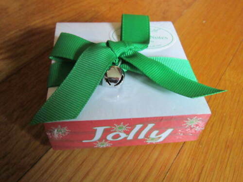 Lady Jayne Ltd Christmas Sticky Stack Note Paper Cube Merry Jolly Self Adhesive