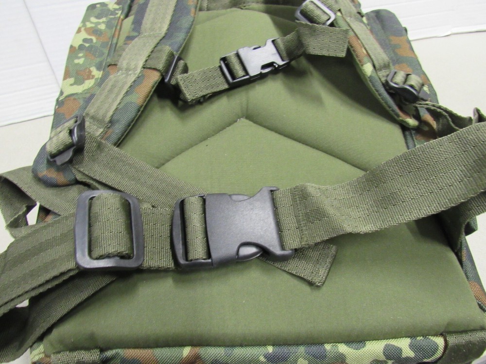STURM Mil-Tec German Flecktarn Camo Pattern Combat Pack Rucksack with Straps