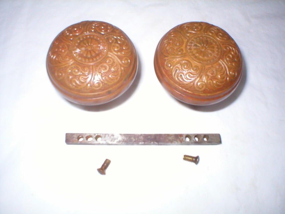 Victorian Decorative Doorknob Pair