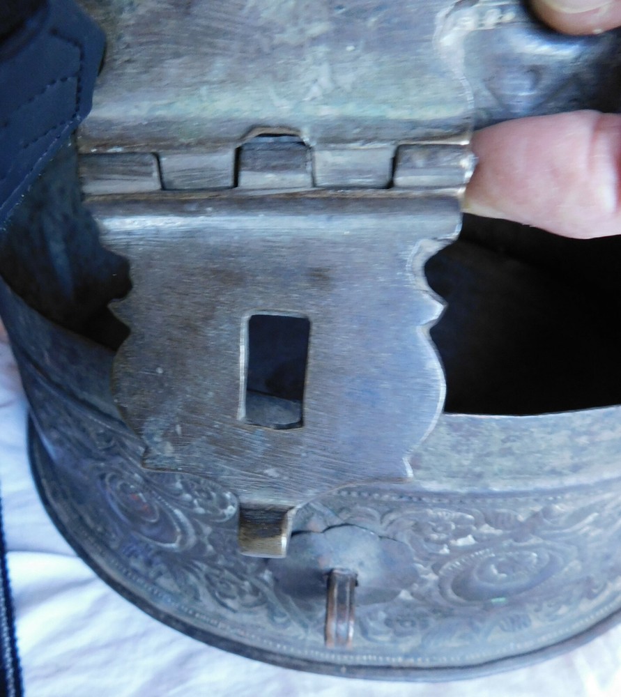 VERY WELL DONE ANTIQUE LARGE HAND HAMMERED POT