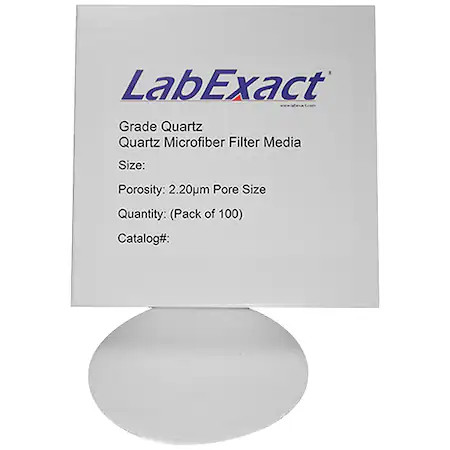LABEXACT 12K978 2.2Um Quartz Microfiber 4.25Cm, PK100