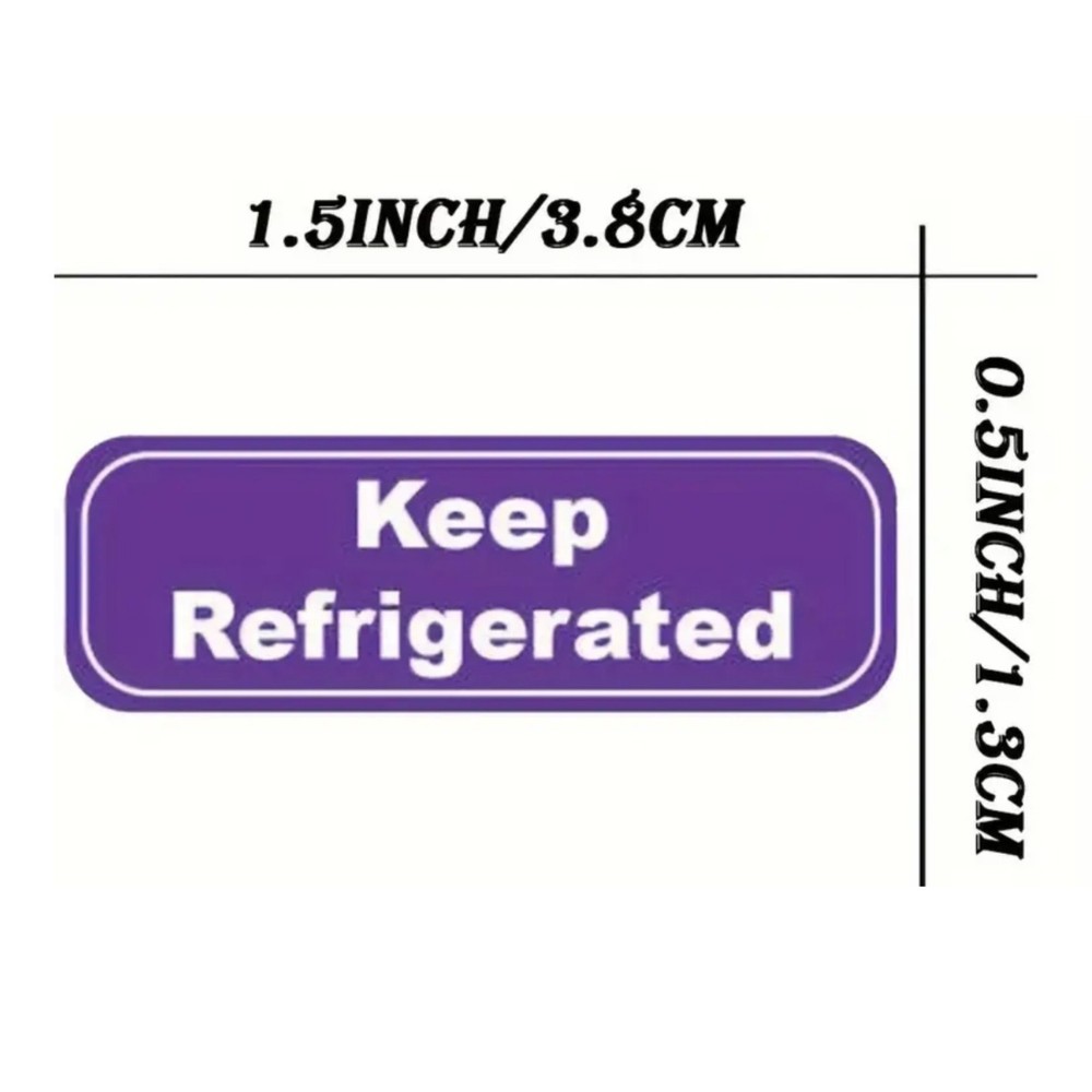 Keep Refrigerated Stickers 1x3 Inches