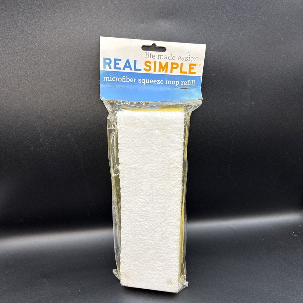 Real Simple / Casabella Microfiber Squeeze Mop Refill Machine Washable 74329