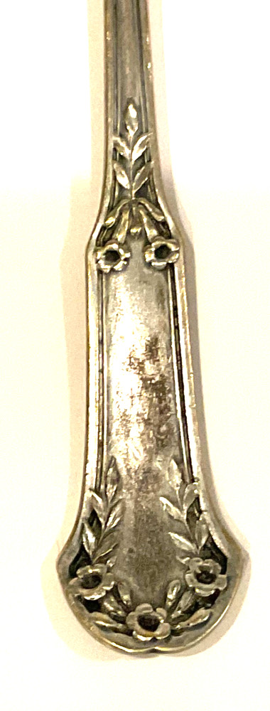 Vintage Wallingford Co. Silverplate Trumpet Vine Lettuce Fork Flatware