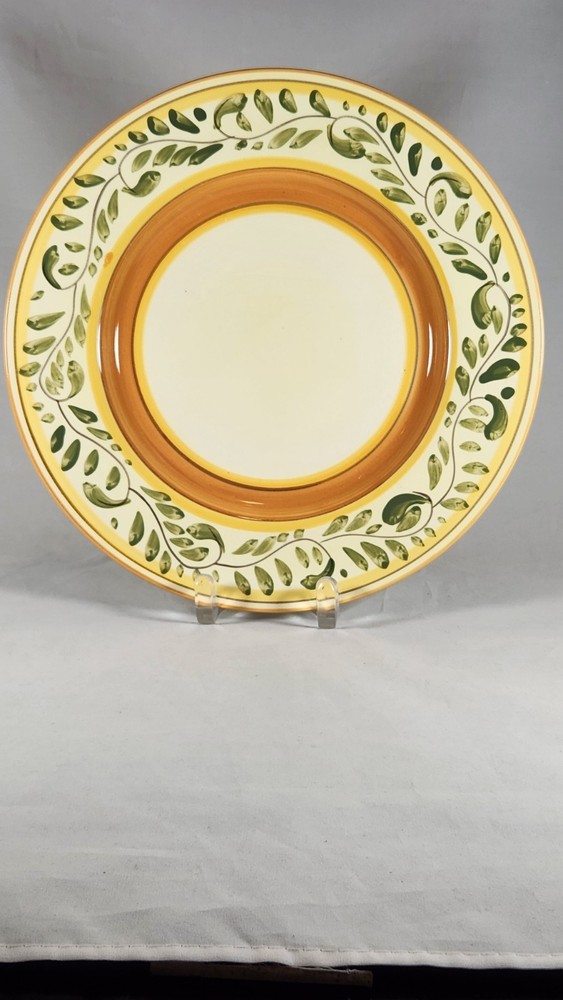 VTG. FARBERWARE BAYSIDE CLASSICO 4525 HAND PAINTED DINNER PLATE 11" DIAMETER
