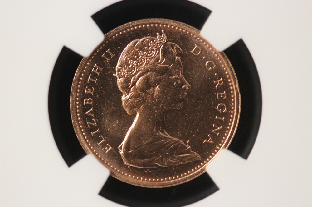 1973 Canada. One Cent. "Uncirculated Set Issue" NGC Graded MS-67 RD.