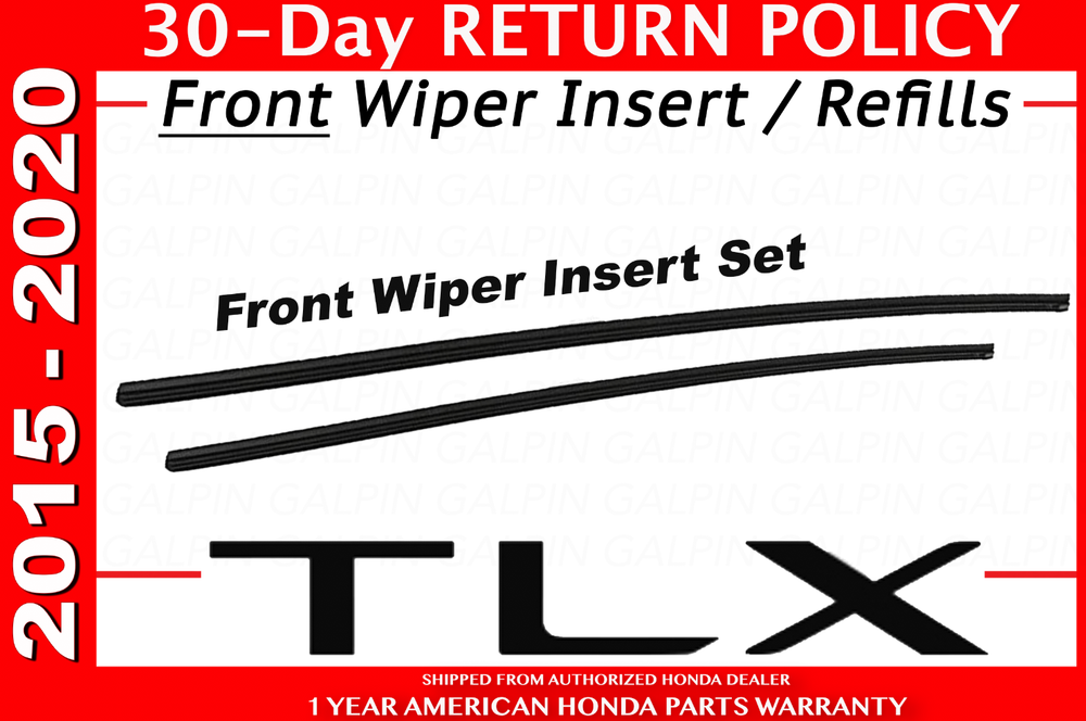 🔥 Genuine OEM Acura 2015-2020 TLX Wiper Insert Replacement Set Front 🔥