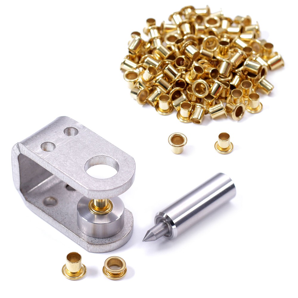 Holster Eyelet Flaring Tool (#8) + 100 (#8-9 Brass Eyelets) - Value Combo Kit