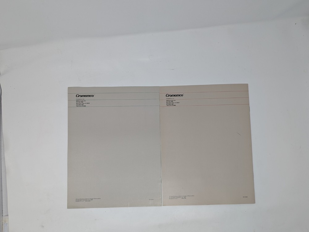 Cromemco - Vintage Computer Marketing Material