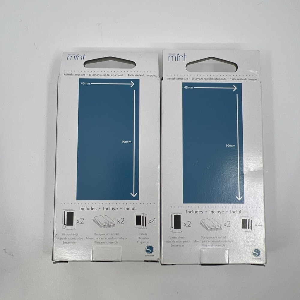 Silhouette Mint Custom Stamp Maker w Stamp Kits