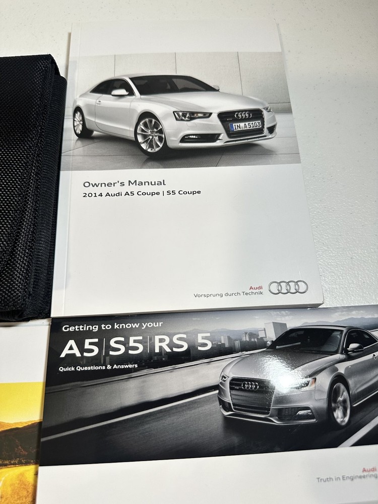 Audi A5/S5/RS5 Owners Manuals 2014 Complete Set