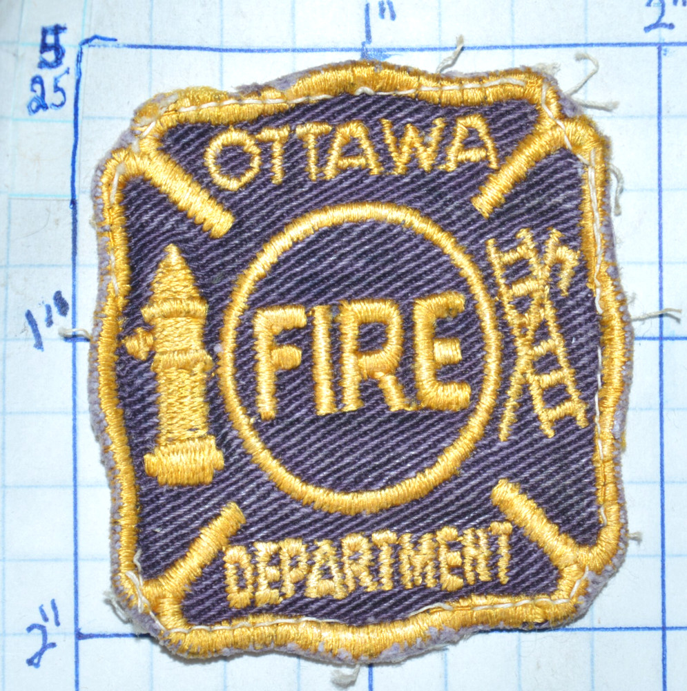 CANADA, OTTAWA FIRE DEPT VINTAGE 2" PATCH