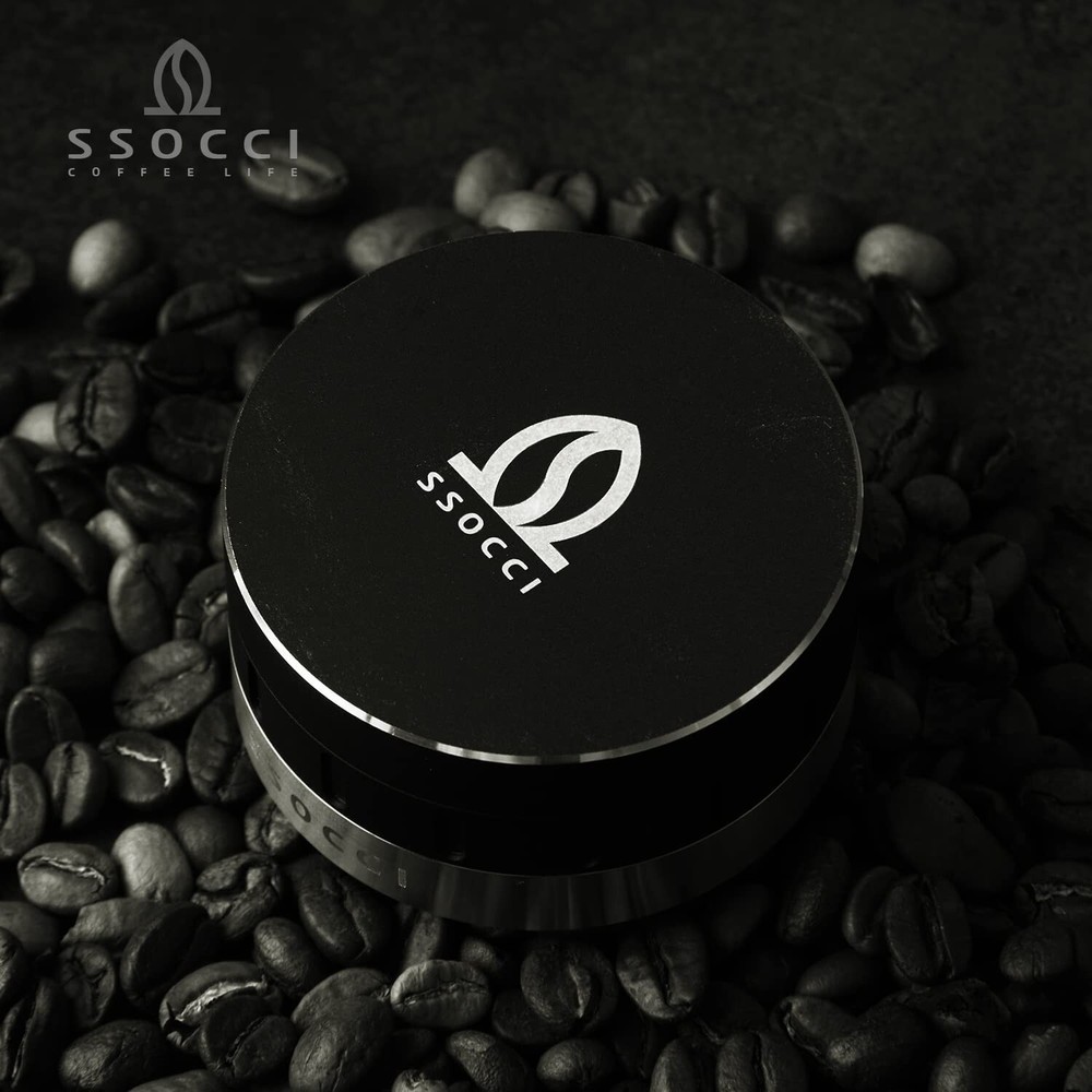 SSOCCI Premium Coffee Distributor 53mm - Espresso Distribution Tool, Adjustabl