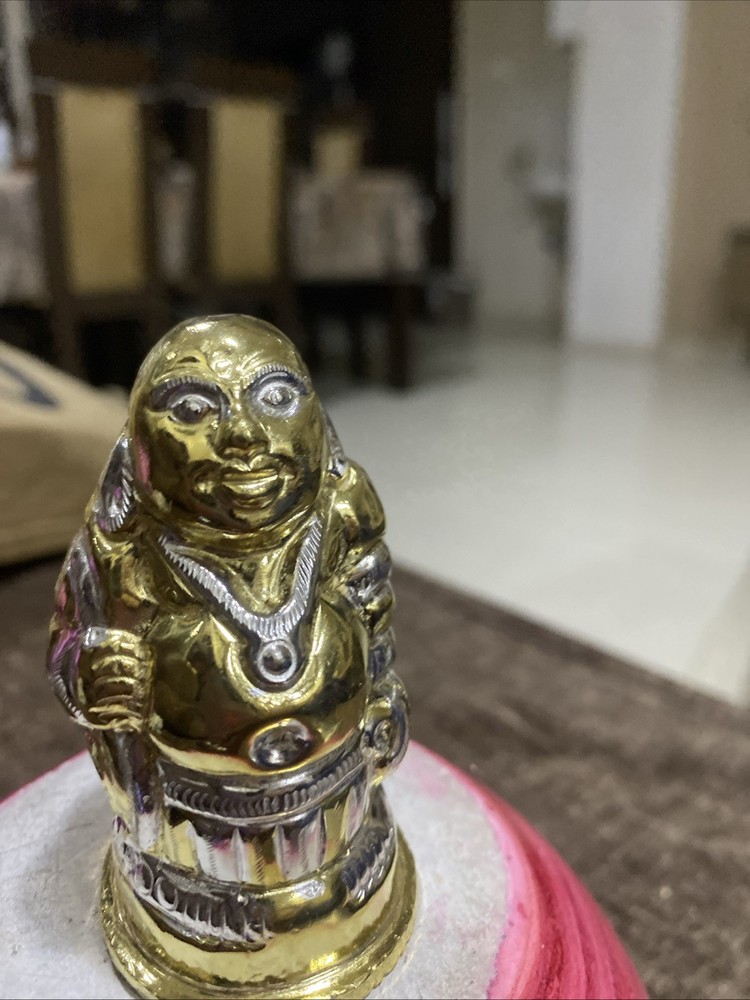 800 Solid Hallmark Silver Kuber Laughing Buddha Statue Buddha Statue 53GM Lucky