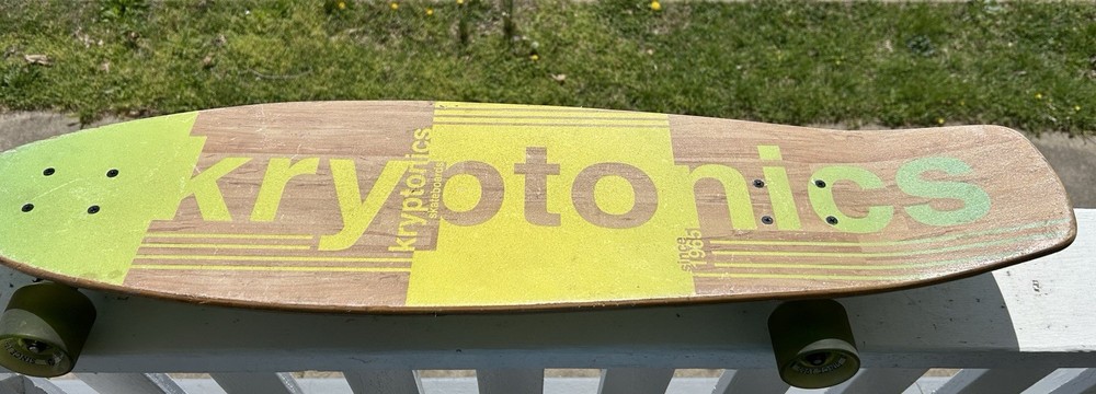 KRYPTONICS Skateboard Sun & Palm Trees 36" Complete Longboard