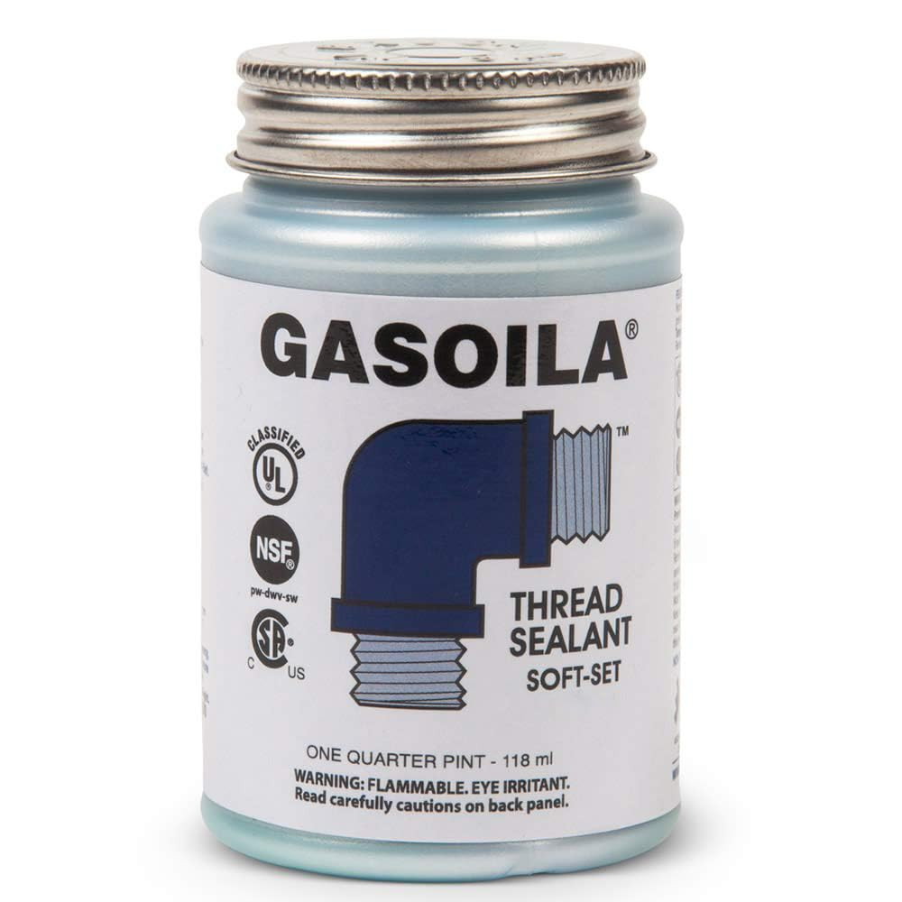 Soft-Set Pipe Thread Sealant – Non-Hardening Paste for Metal & Plastic, 1/4 Pint
