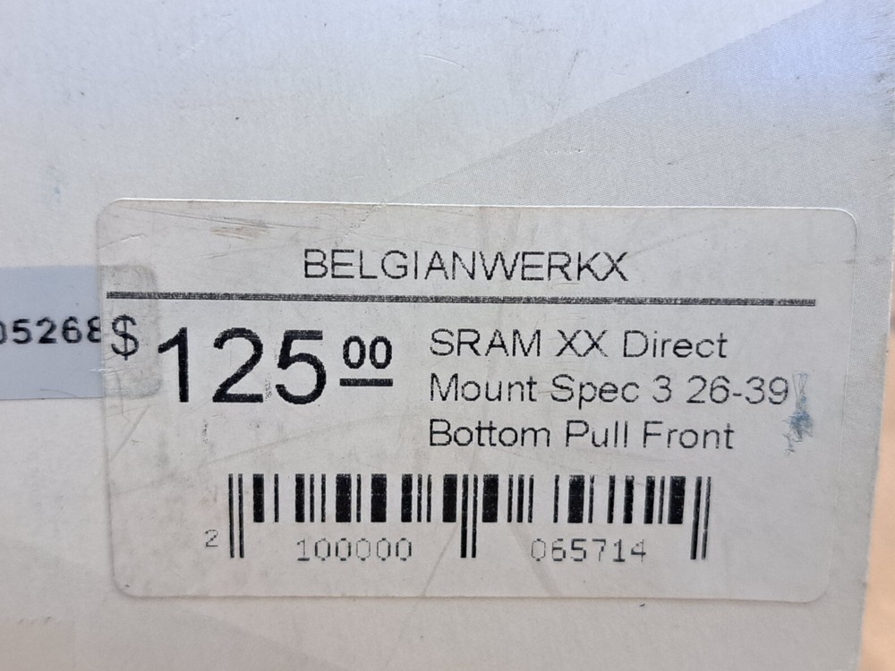 New SRAM XX Direct Mount Front Derailleur / Spec 3 / 26-39 / Bottom Pull