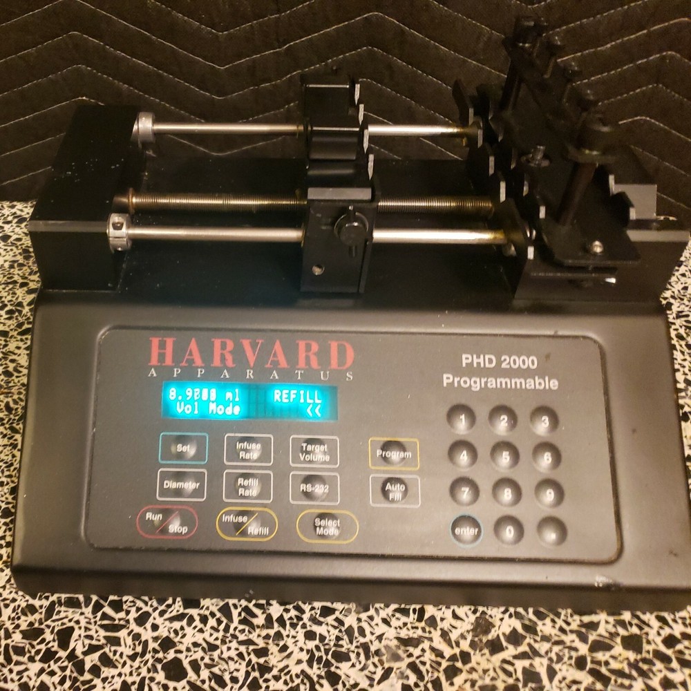 Harvard Apparatus 70-2002 Programmable Syringe Pump w/4X Microdialsys Rack...