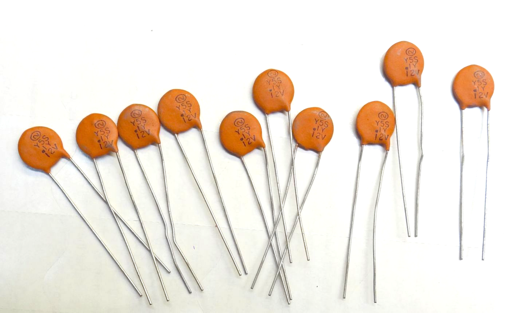 10 COUNT Sprague Y5S .1Y 12V .1 UF CAPACITORS