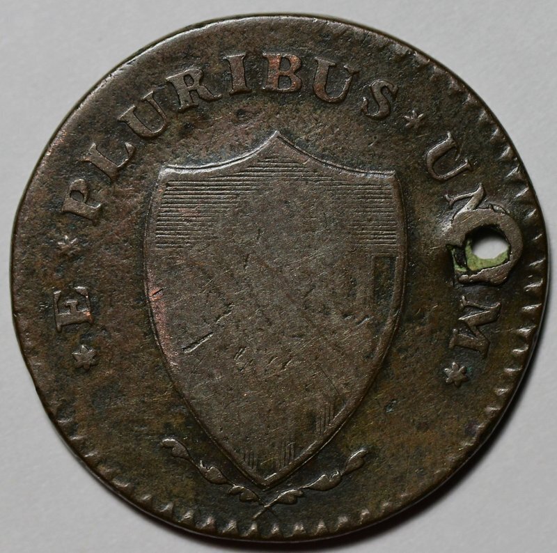 1787 New Jersey Colonial Copper - Holed