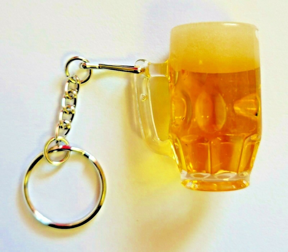 Oktoberfest Pinball Beer Stein Keychain