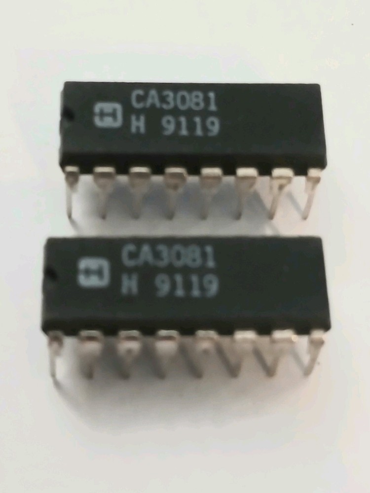 (2) Harris CA3081 16pin DIP TRANS, ARRAY NOS
