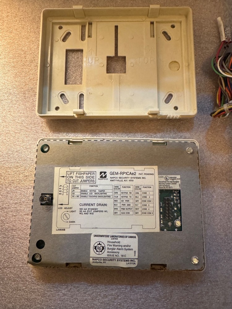 GEMINI / NAPCO Keypad Model GEM-RP1CAe2