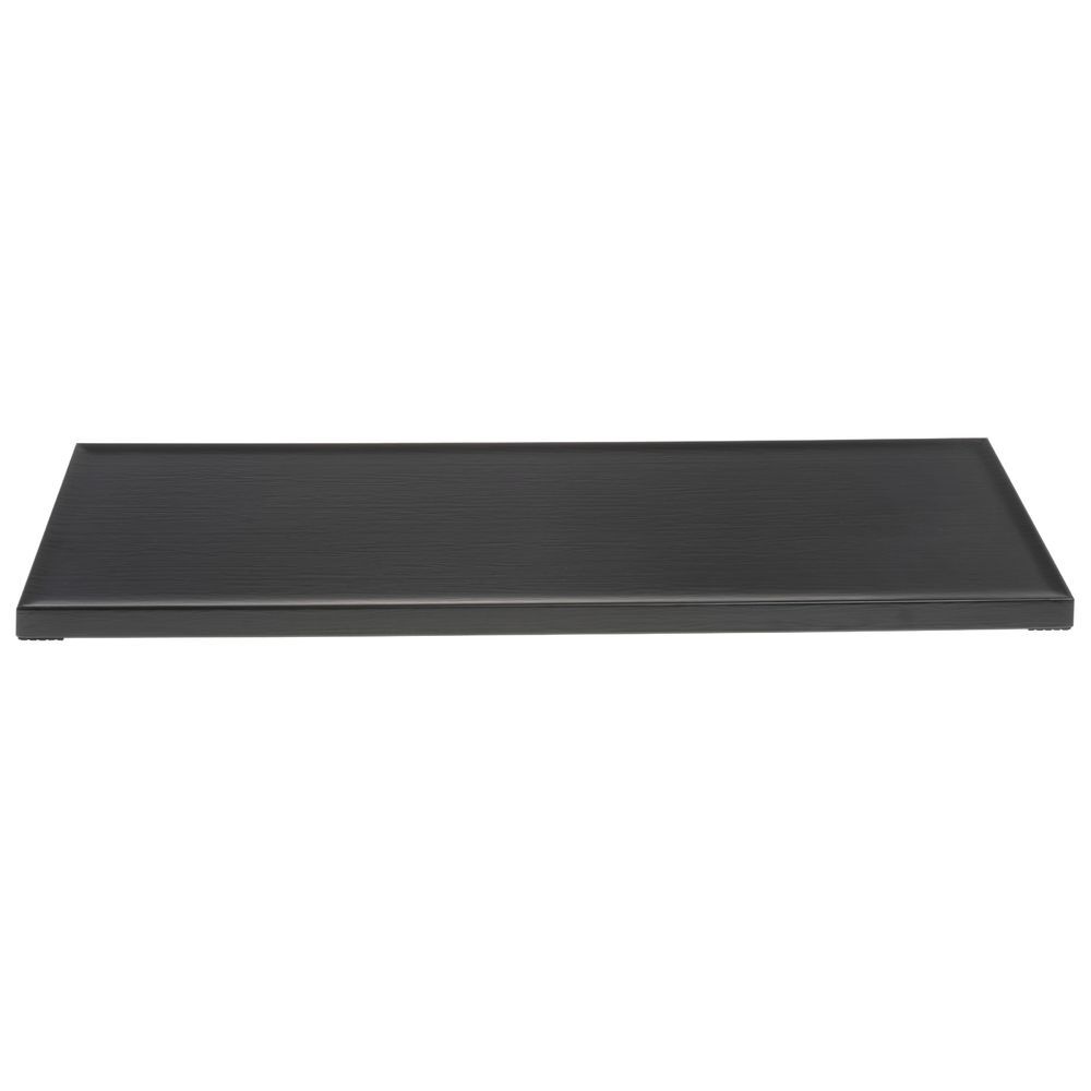 HUBERT® Black Melamine Replacement Top for Rectangular Riser - 20 1/2"L x 6