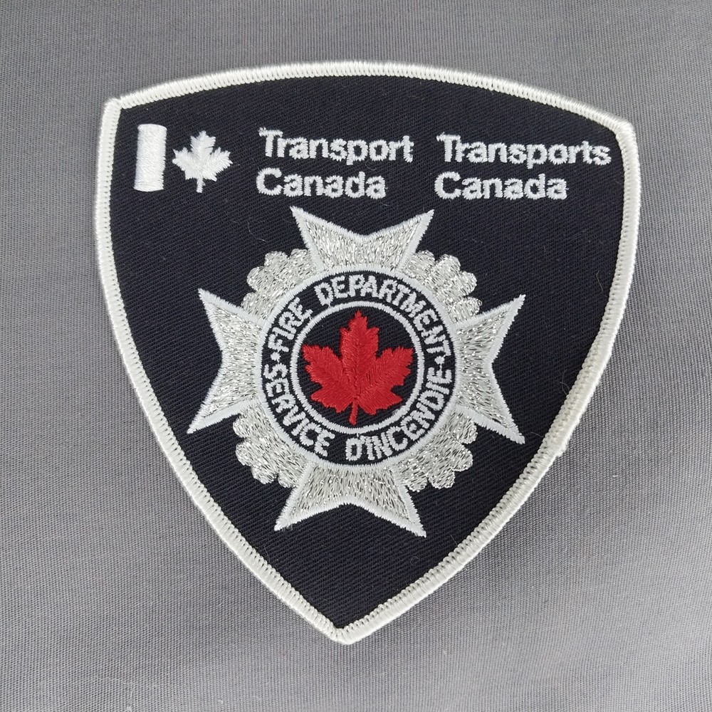 Transport Canada Fire Department Service 4 3/4" Shoulder Patch