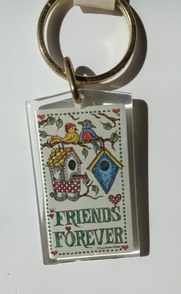 Vintage Monarch Creations Friends Forever Keyring