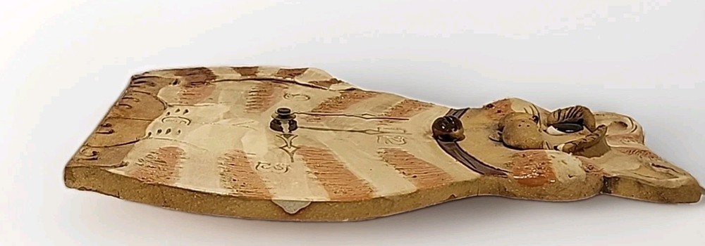 Max Hindt Pottery Cat Wall Clock