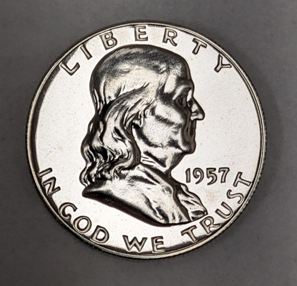 1957 Franklin Silver Half Dollar Gem Proof