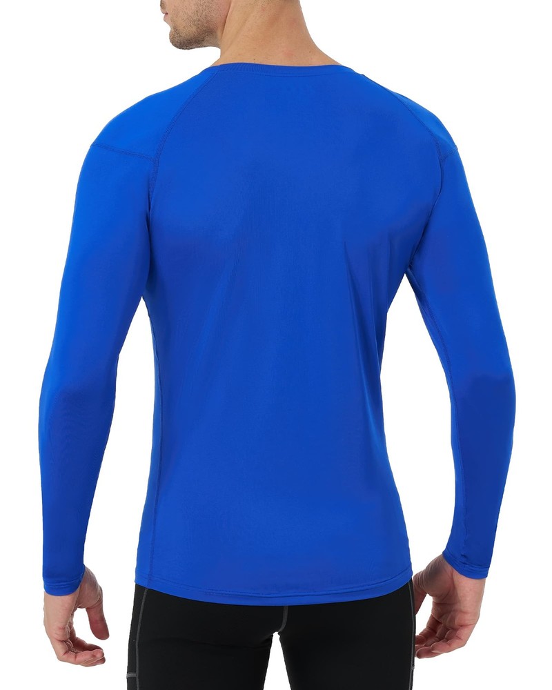 UPF 50+ Men's Compression Shirts, Long Sleeve Compression Shirts Quick Dry, B...