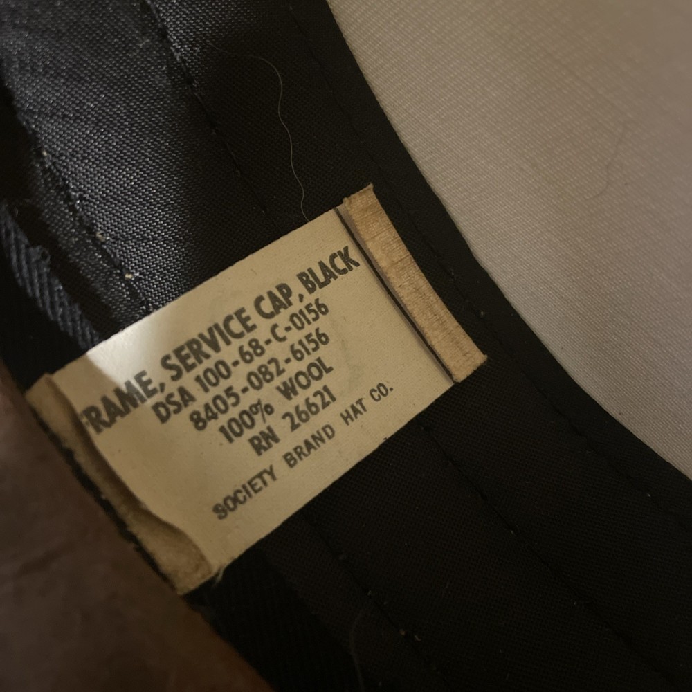 USMC Service Dress White Hat Size 7