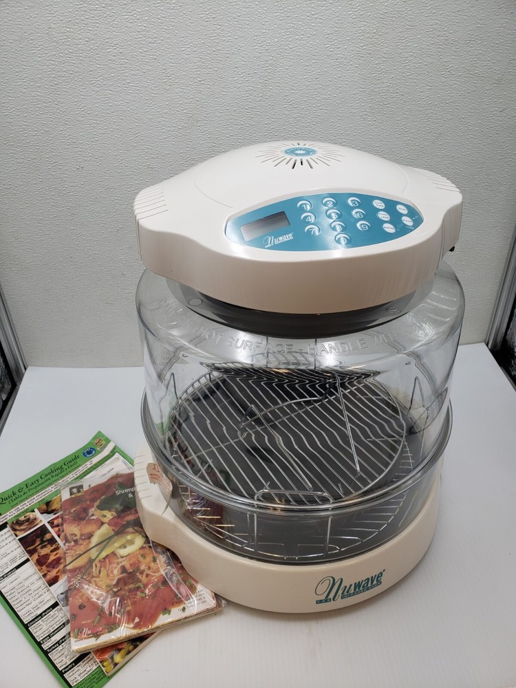 Nuwave Pro Infrared Oven W/Extender Ring & Carry Case Model 20342 White &Teal