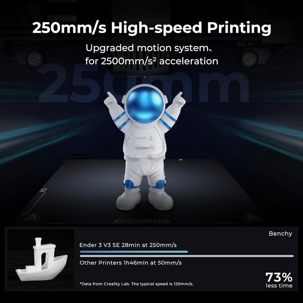 Creality Ender 3 V3 SE 3D Printer with CR Touch Strain Sensor for Auto Leveling