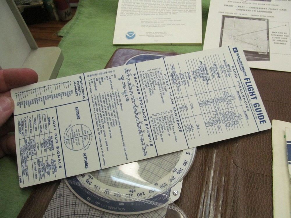 Sanderson Flight Organizer Packet - Flight Computer SC-1B & More - NICE