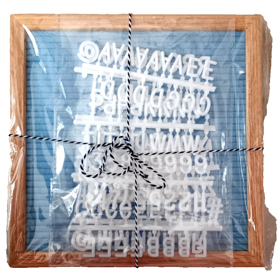 NEW - Felt Letter Board - 10x10 - Blue